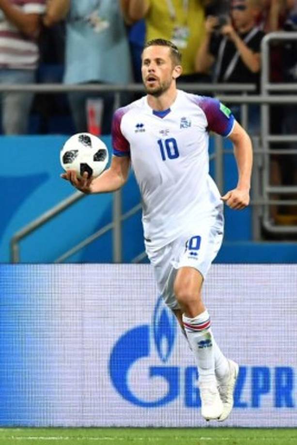 El mediocampista islandés Gylfi Sigurdsson juega en el Everton de Inglaterra.