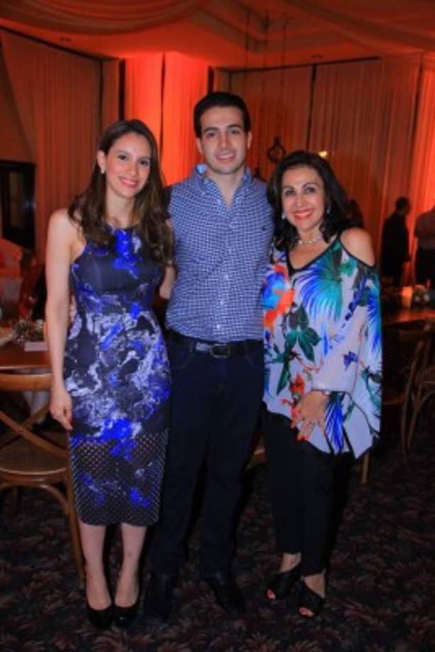 Michelle Kawas, Jorge Andrés y Carolina Canahuati.