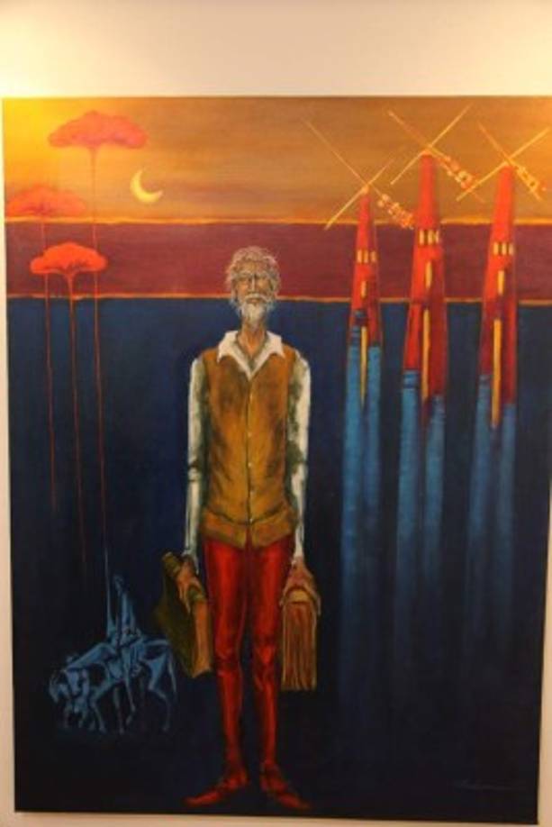 QUIJOTE. Carmen Chahín y su creación al óleo.