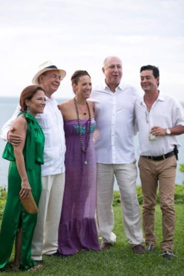 Melissa Maduro, Vicente y Lily Williams, Eddy Atala y Carlos Williams .