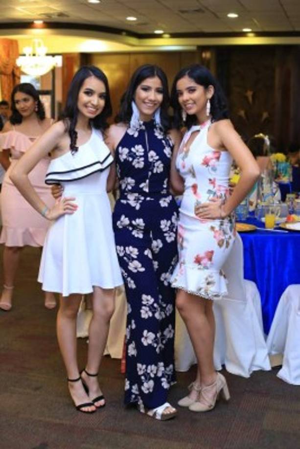 Alexandra Escalante, Bianka Fernández y Marbelly Borjas.