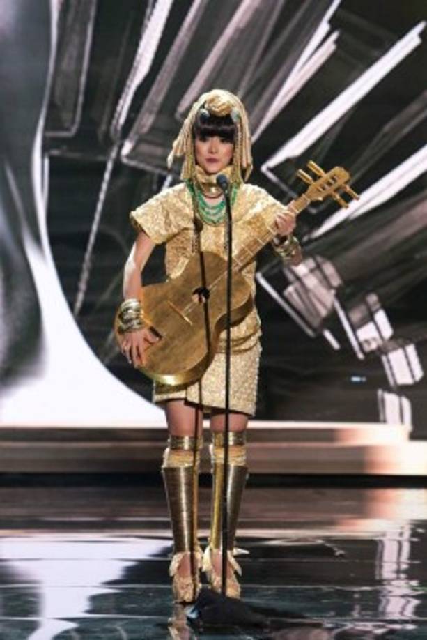 MYANMAR. Fue de los más creativos atuendos.