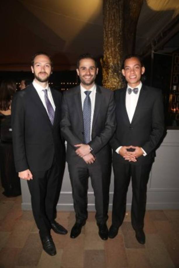 Óscar Kafati, Orlando Méndez y Jorge Espinal.
