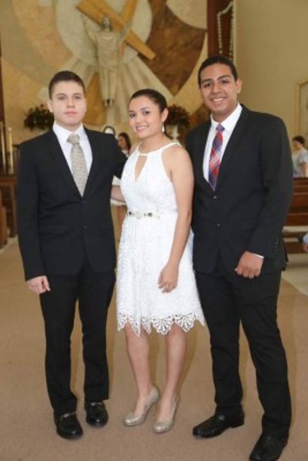 Edgardo Altamirano, Suyapa Ching y Marlon Girón.