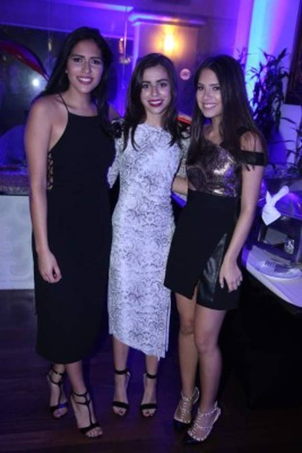 Estela Bueso, Paola Córdoba y Eugenia Salgado.