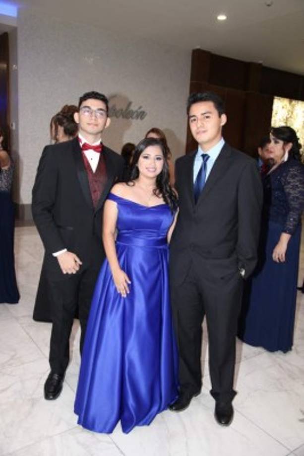 Kevin Leiva, Ingrid Villalta y Ernesto Rodríguez.