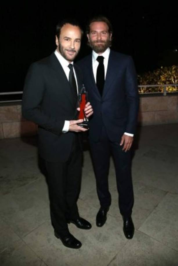 El diseñador Tom Ford y Bradley Cooper.