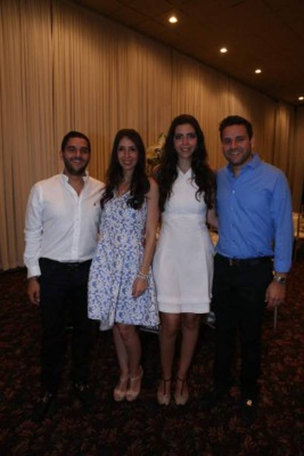 Gabriel, Valeria, Andrea y David Monterroso.
