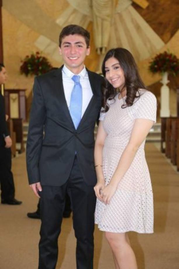 César Pineda y Alexandra Banegas.