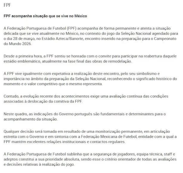 ¿Cristiano en México? Portugal lanza comunicado tras caos por muerte de El Mencho