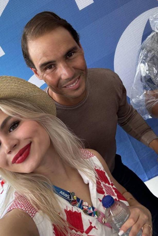 Luana en una fotografía con Rafa Nadal.