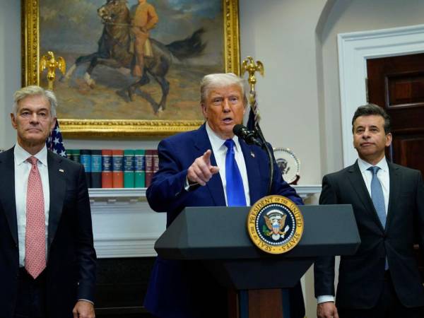 El presidente de Estados Unidos, Donald Trump, durante un evento en la Casa Blanca.