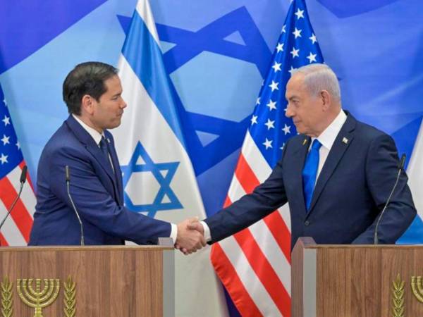Rubio y Netanyahu dieron una conferencia de prensa conjunta durante la visita del jefe de la diplomacia estadounidense a Israel.