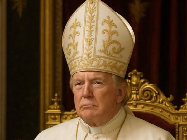 Trump ha recibido una lluvia de críticas por divulgar una imagen vestido de Papa.