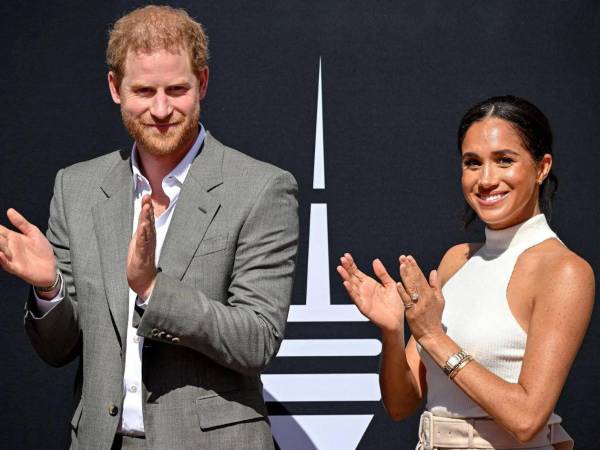 El príncipe Harry y su esposa, Meghan Markle.