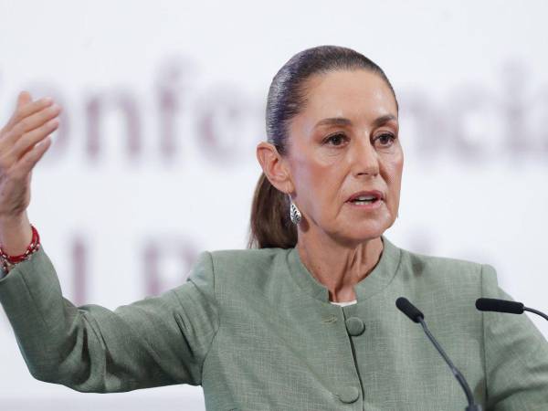 La presidenta de México, Claudia Sheinbaum, en una conferencia de prensa.