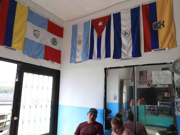 Imagen de archivo de migrantes que permanecen en el albergue ‘Alabanzas al Rey’, en México, a la espera de resolver su situación migratoria.