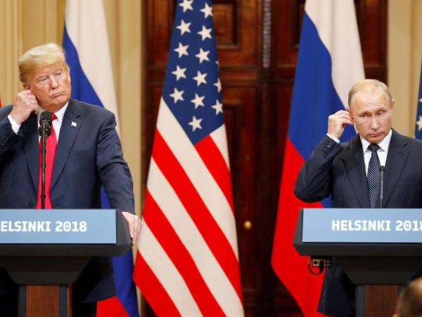 El presidente estadounidense, Donald J. Trump, y su homólogo ruso, Vladimir Putin, en una imagen de archivo.