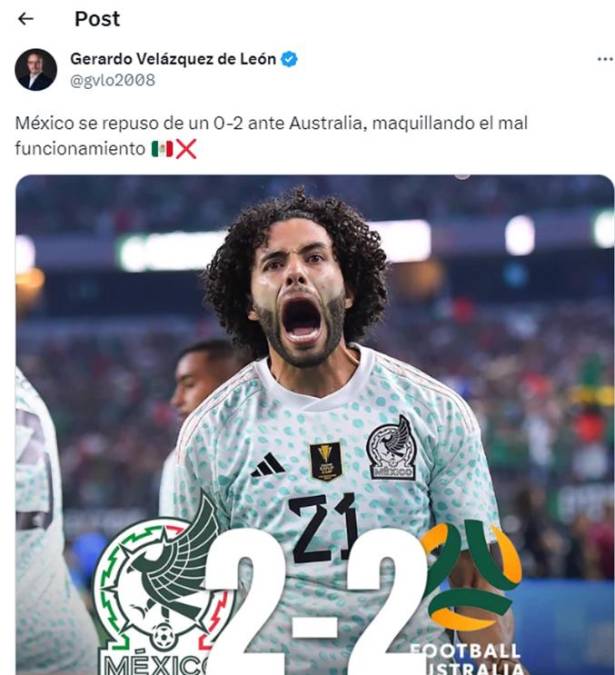 Prensa mexicana cuestionó el nivel mostrado de su selección ante los autralianos. 