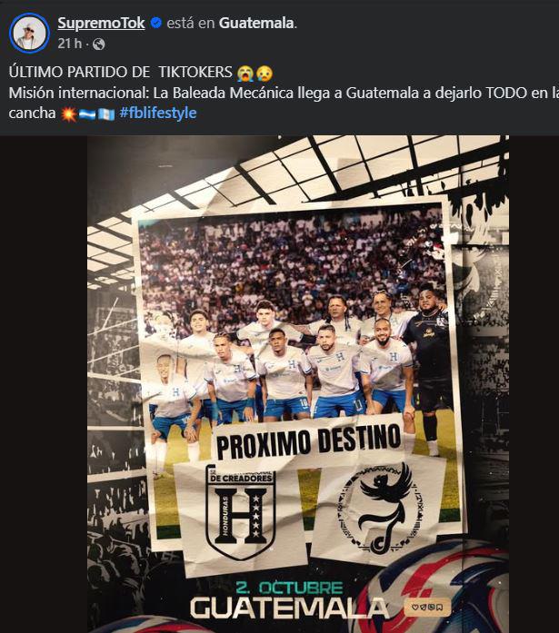 Supremo anuncia último partido de tiktokers: sorprende con otro 'fichaje' brasileño