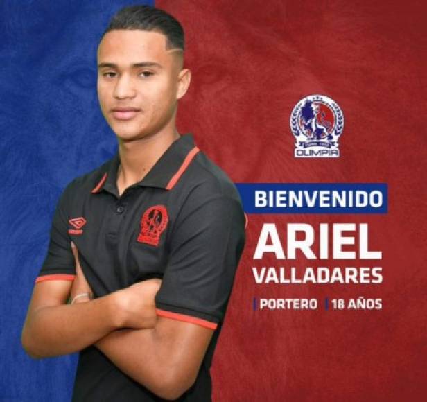 Ariel Valladares: Joven portero hondureño de 18 años de edad que fue anunciado como nuevo jugador del Olimpia.<br/>