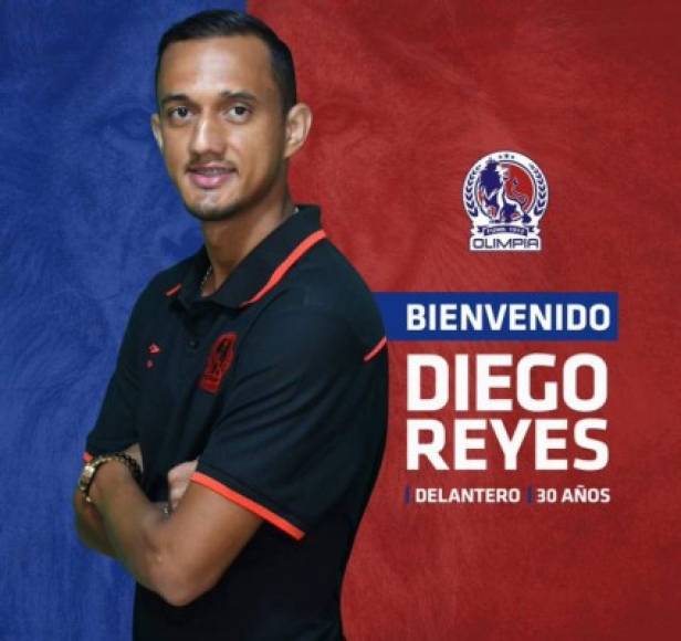 Diego Reyes: El Olimpia anunció el fichaje del delantero Diego Reyes, quien vuelve al Olimpia luego de su paso por el Platense.