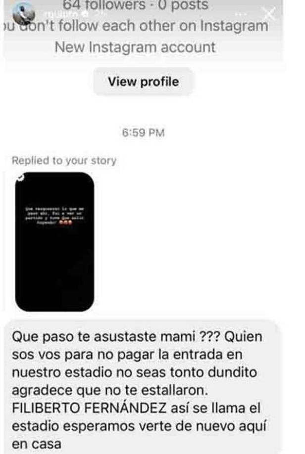 Romell Quioto mostró en sus redes sociales las amenazas que recibió por algunas personas de Río Lindo, Cortés, tras lo ocurrido.