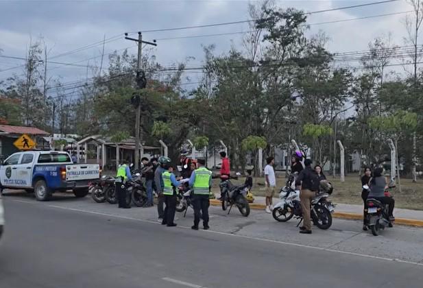 Siguatepeque le declara la guerra a las motos ruidosas; decomisaron más de 50