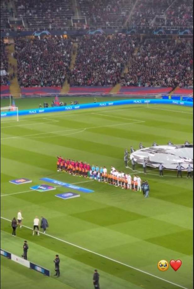 Cada momento del encuentro lo disfrutó por la Champions League.