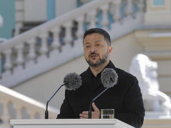 Imagen de archivo del el presidente ucraniano Volodímir Zelenski. EFE/EPA/SERGEY DOLZHENKO