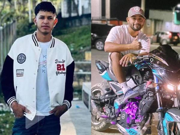 Jesús Aragón y Allan Vindel, los dos jóvenes que murieron en el accidente ocurrido anoche.Fotos: Cortesía de Ricarte Orellana.
