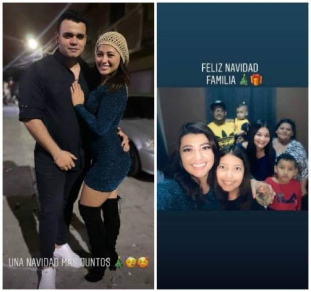 Milagro Flores compartió con toda su familia y su novio.