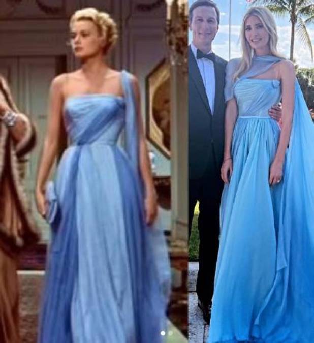 Ivanka, que fue la dama de honor de Tiffany, eligió un vestido del diseñador Elie Saab inspirado en un icónico vestido de Grace Kelly.