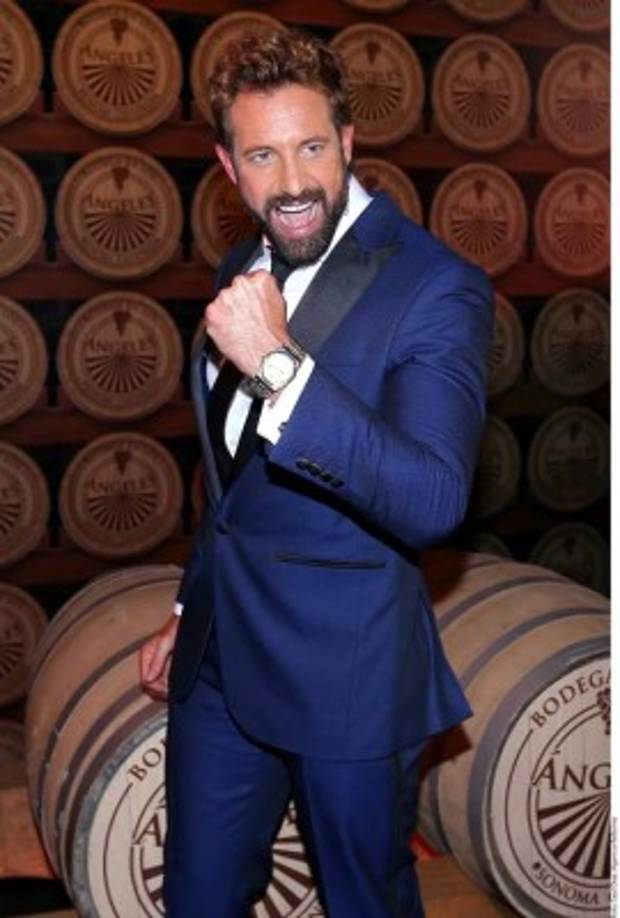 El actor Gabriel Soto se mostró de muy buen humor durante la presentación de la nueva telenovela Vino el Amor, la cual se llevó a cabo en el Museo Numismático Nacional de la Ciudad de México.