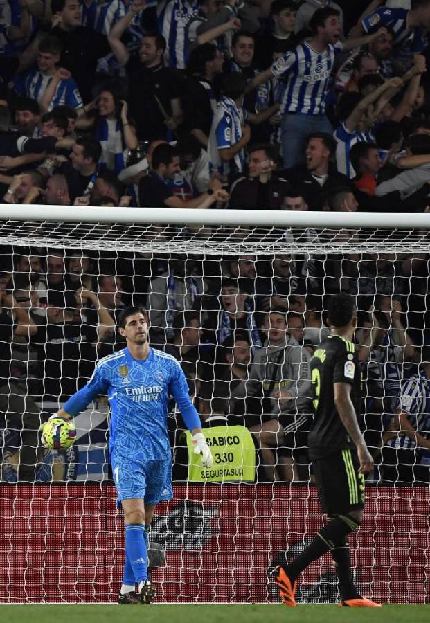 Thibaut Courtois y su decepción era evidente.