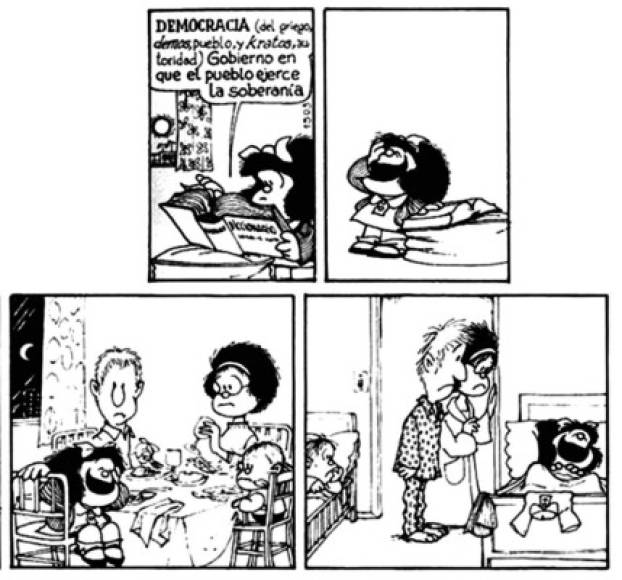 Mafalda es fan de The Beatles, El Pájaro Loco, amante de la paz, la democracia y defensora de los derechos de los niños.