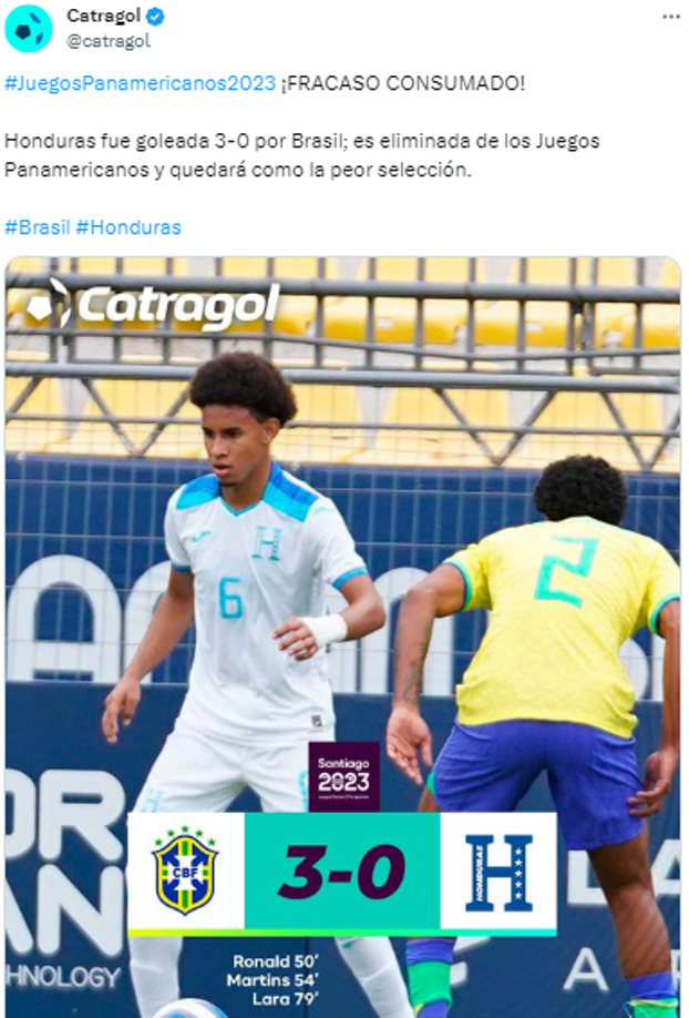 Catragol lo tituló así: “¡FRACASO CONSUMADO!”