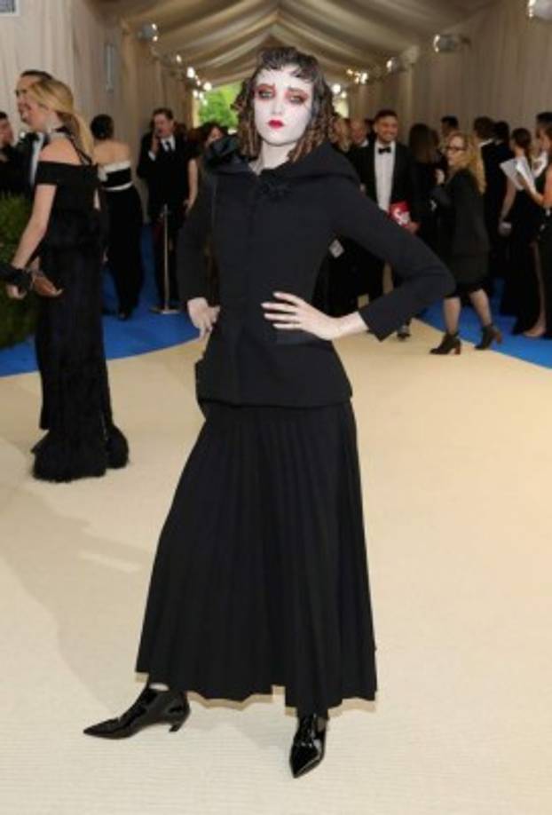 La modelo Grace Hartzel optó por un estilo gótico.<br/><br/>