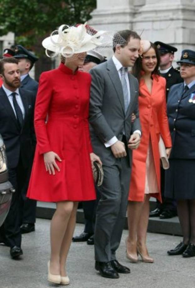 Gabriella Windsor y Frederick Windsor, que acudió con su mujer, Sophie Winkleman.
