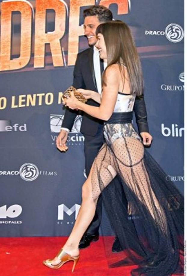 La actriz Camila Sodi sorprendió en la premier de Compadres con un vestido que la puso en apuros.