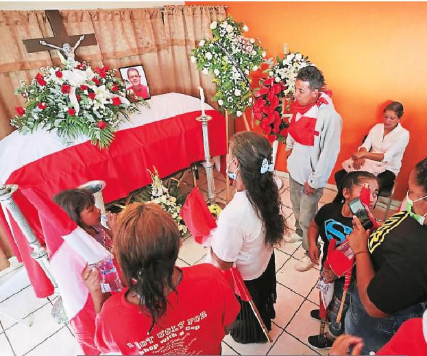 Funeral de Gaitán en la localidad del departamento de Francisco Morazán.