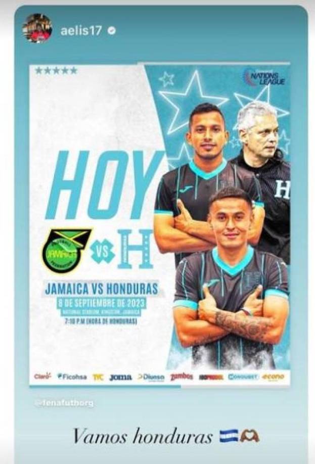 Alberth Elis es otra de las ausencias de Honduras y dejó su mensaje en su cuenta oficial de Instagram.