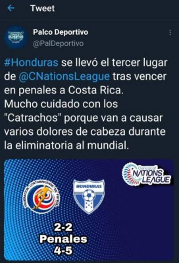 Portales mexicanos señalaron que hay que tener cuidado con la selección hondureña.