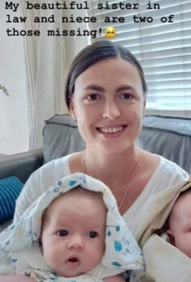 Christina viajaba en otra de las camionetas atacadas con tres de sus hijos, incluyendo su bebé Faith de 7 meses de edad.