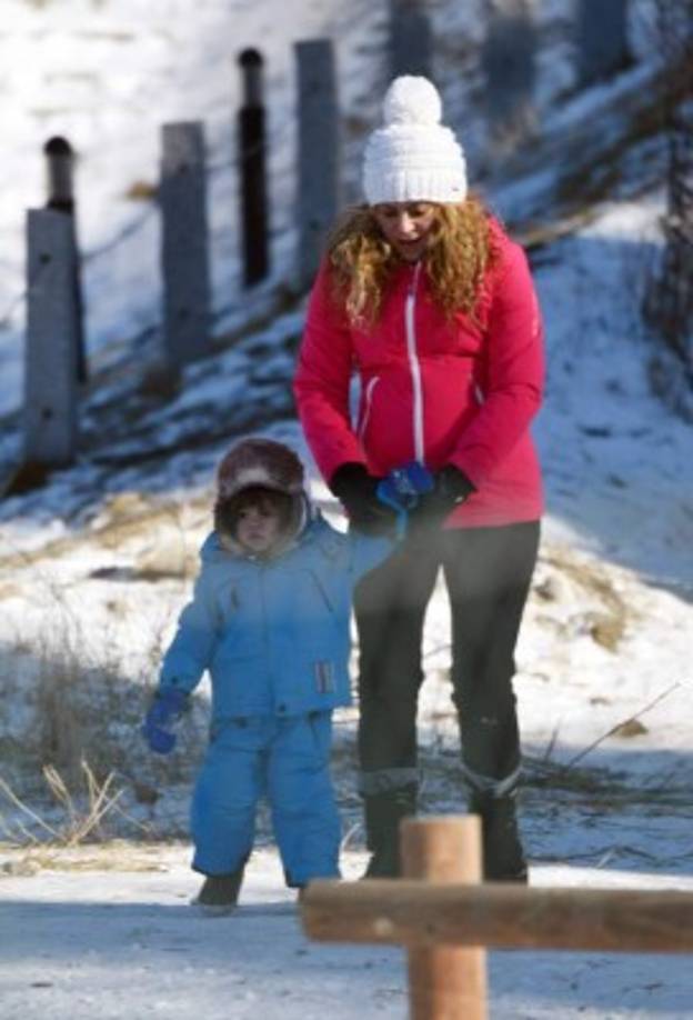 En su segundo embarazo, la cantante se cuido más que antes y siempre se mostró alegre compartiendo con su pequeño.
