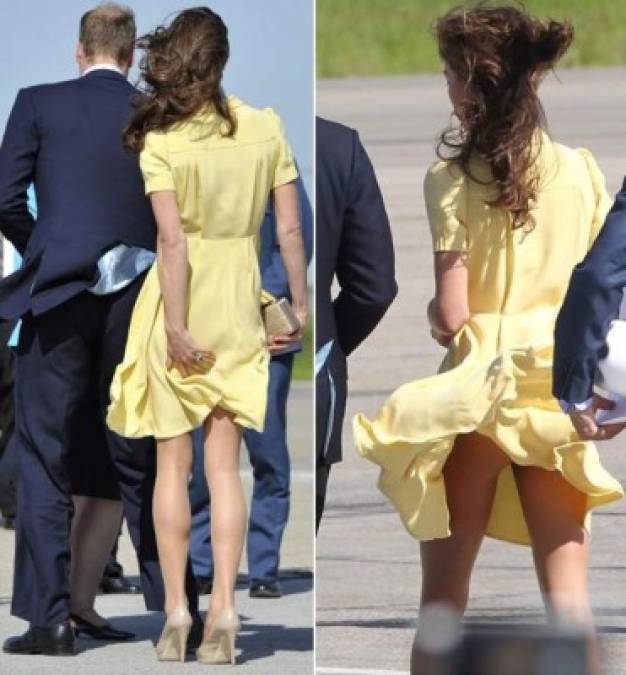 Esto llevo a los internautas a revivir otros momentos de Kate Middleton a lo Monroe, como el del vestido amarillo de Jenny Packham durante una visita real a Canadá en 2011.<br/>