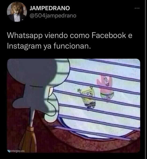 Divertidísimos memes tras el regreso de Facebook, Instagram y WhatsApp