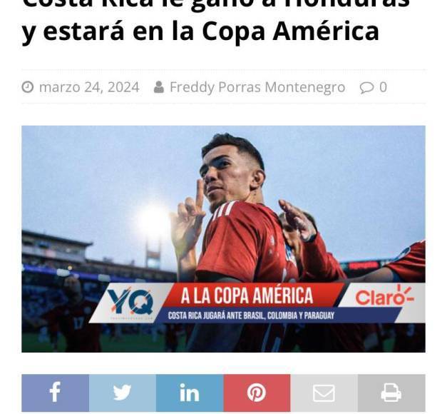 Yashin Quezada de Costa Rica.