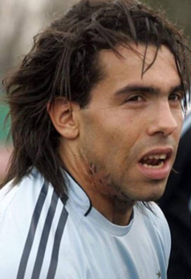 Carlos Tévez es de los jugadores menos agraciados.