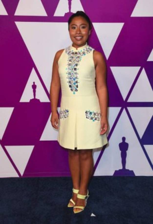 Yalitza Aparicio, nominada a mejor actriz por su interpretación de Cleo en la cinta 'Roma'.